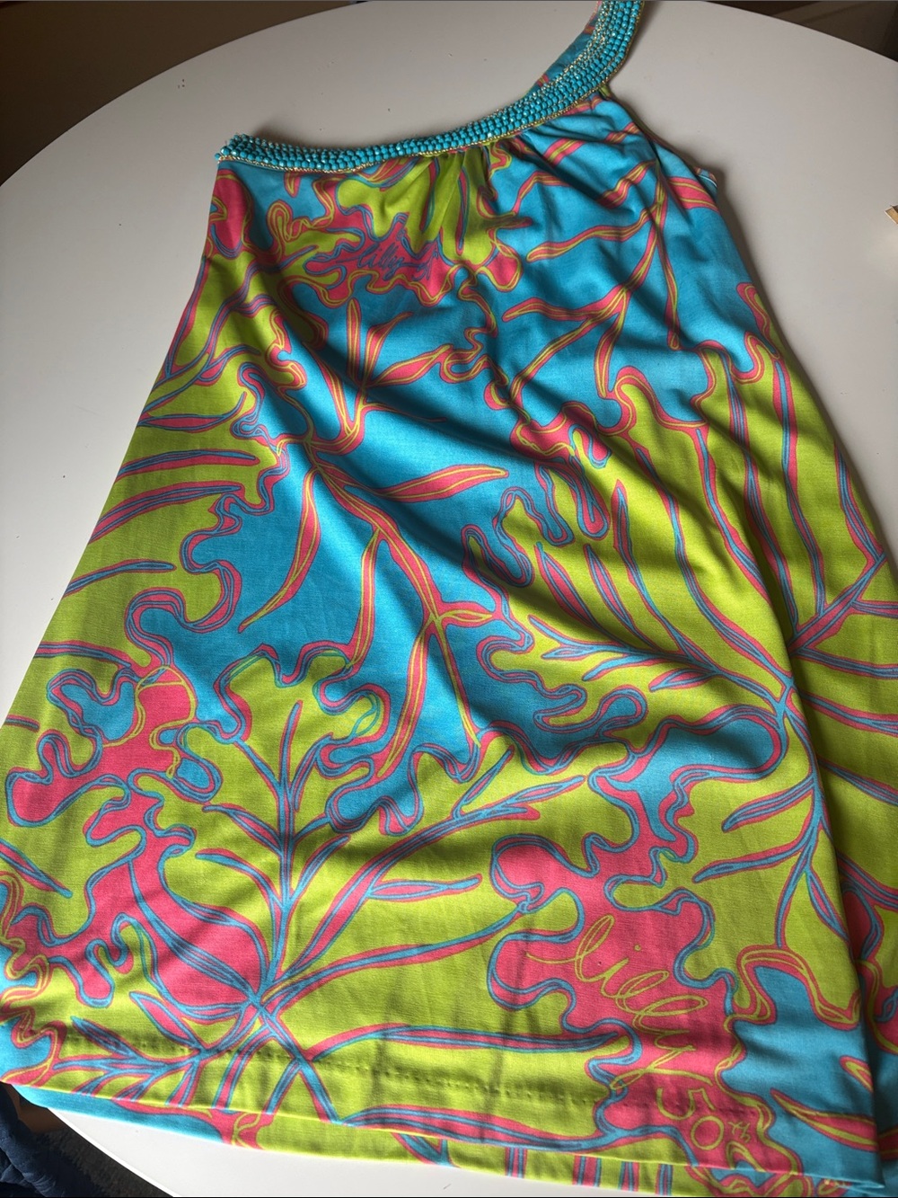 Lily Pulitzer One-Shoulder A-line Dress